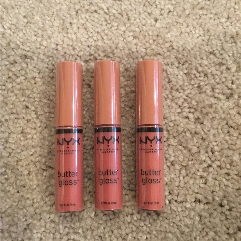 NWT set of 3 NYX Butter Gloss- Fortune Cookie